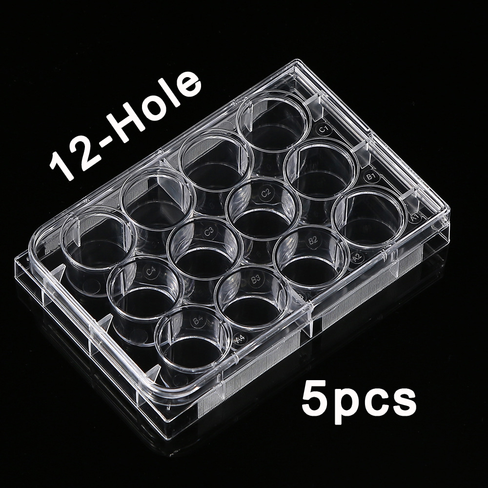Medical Wellness & Spa Werona - 5Pcs Polystyrene 12 Well Petri Dishes